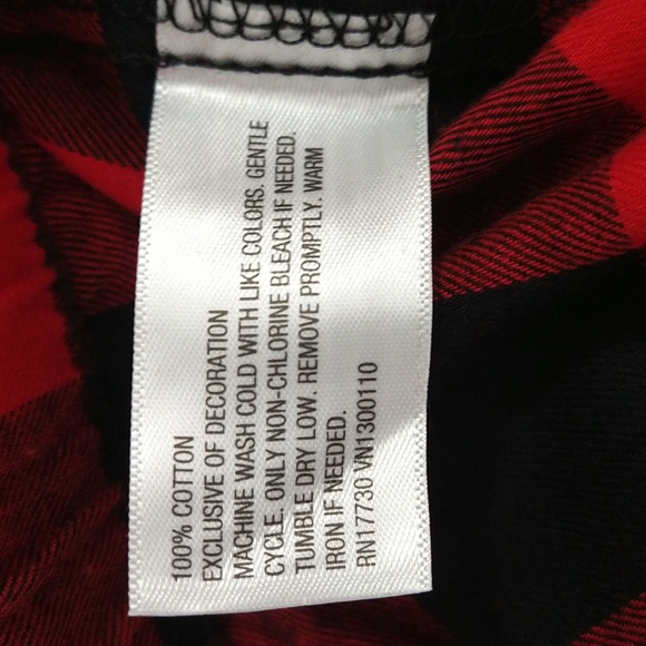 NEW! Women's Red Buffalo Check Flannel Pajama Set - Wondershop - Picture 12 of 13